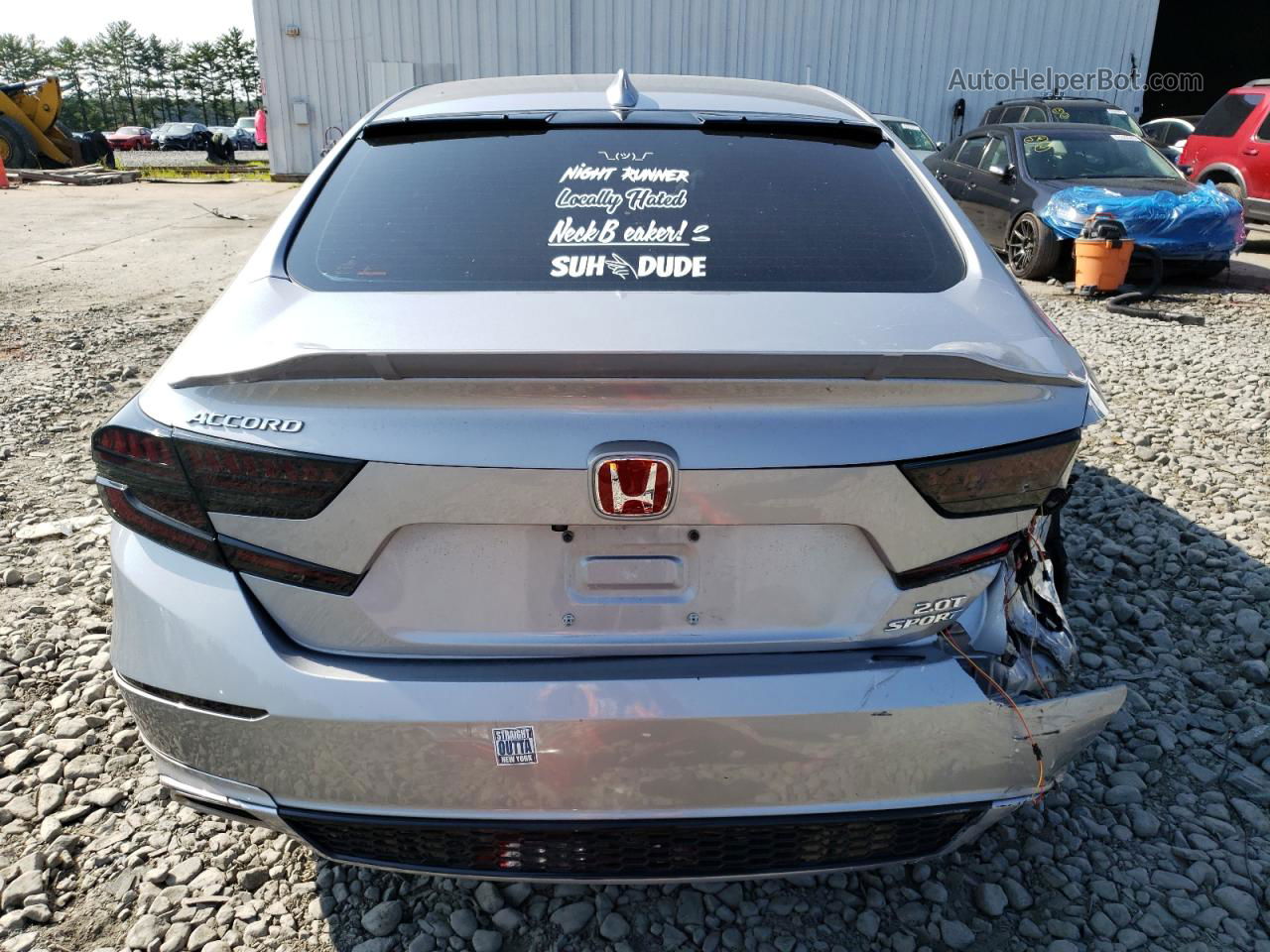 2018 Honda Accord Sport Silver vin: 1HGCV2F35JA002951