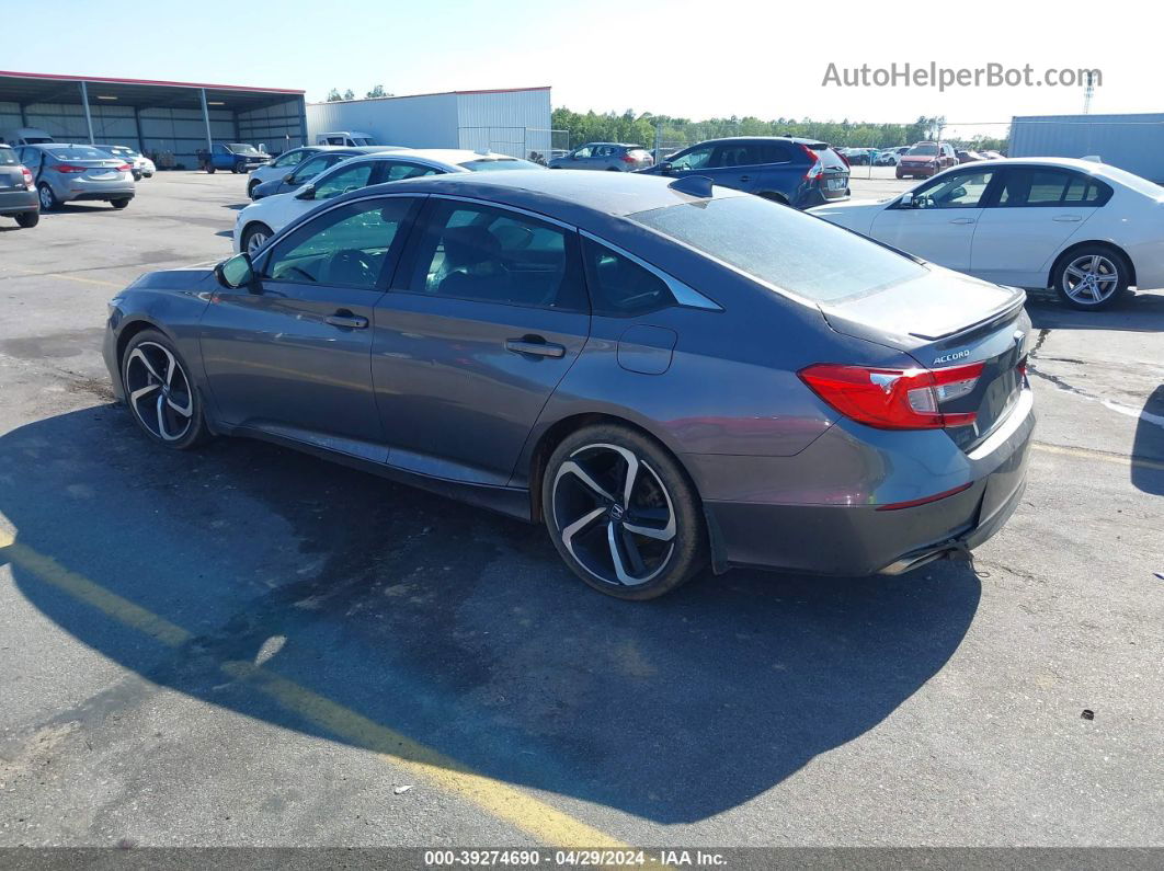 2018 Honda Accord Sport 2.0t Gray vin: 1HGCV2F35JA027784