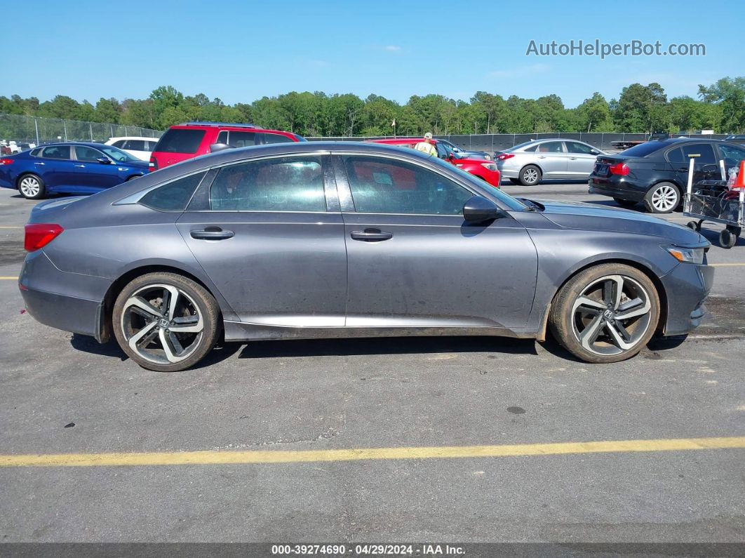 2018 Honda Accord Sport 2.0t Gray vin: 1HGCV2F35JA027784