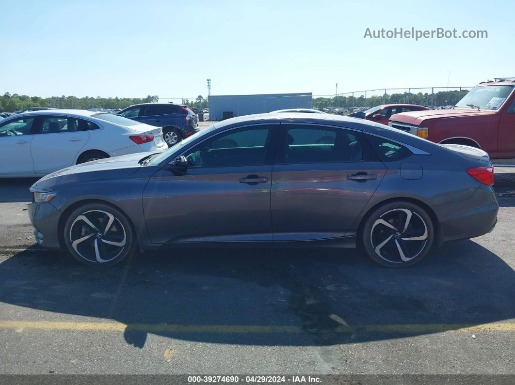 2018 Honda Accord Sport 2.0t Gray vin: 1HGCV2F35JA027784