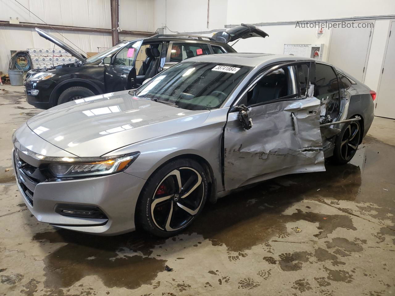 2018 Honda Accord Sport Silver vin: 1HGCV2F35JA800706