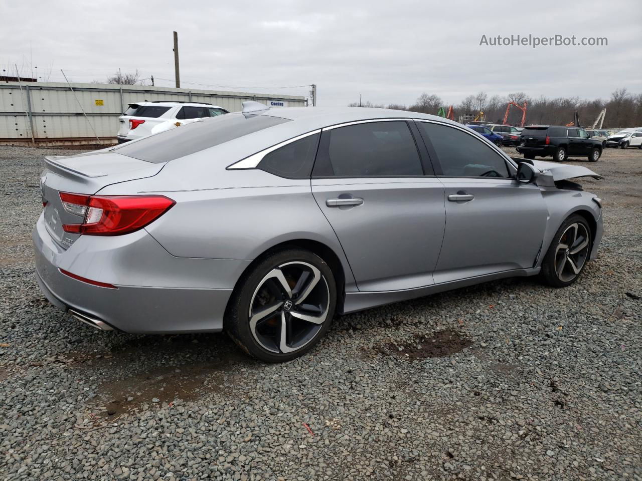 2019 Honda Accord Sport Silver vin: 1HGCV2F35KA009500