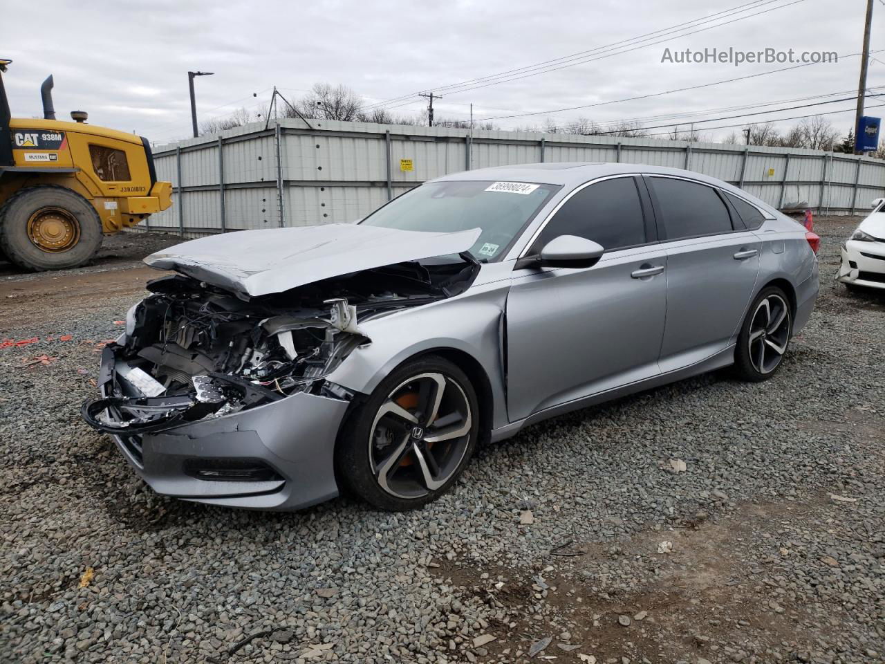 2019 Honda Accord Sport Silver vin: 1HGCV2F35KA009500