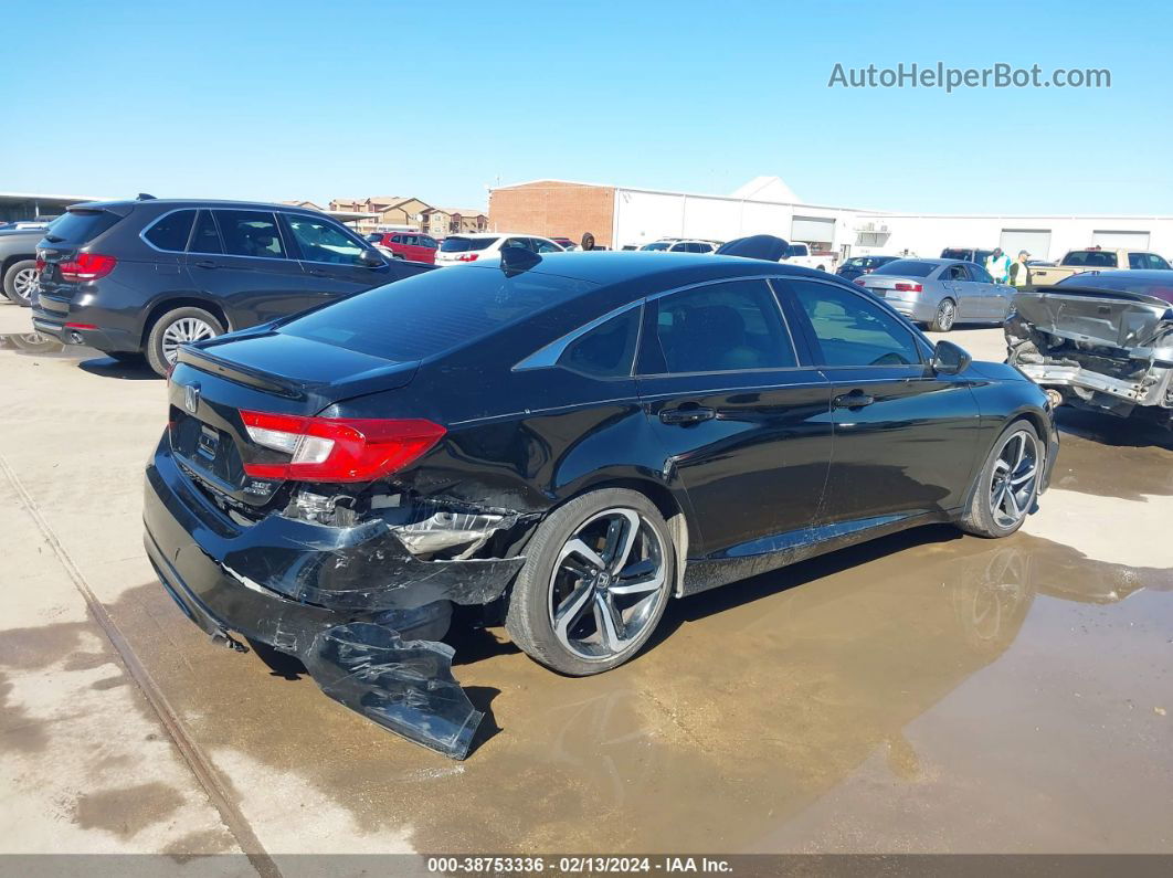 2019 Honda Accord Sport 2.0t Black vin: 1HGCV2F35KA014857