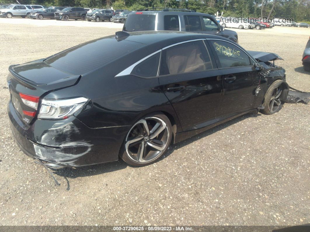 2019 Honda Accord Sedan Sport 2.0t Black vin: 1HGCV2F35KA034381