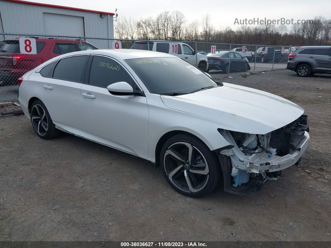 2020 Honda Accord Sedan Sport White vin: 1HGCV2F35LA008476