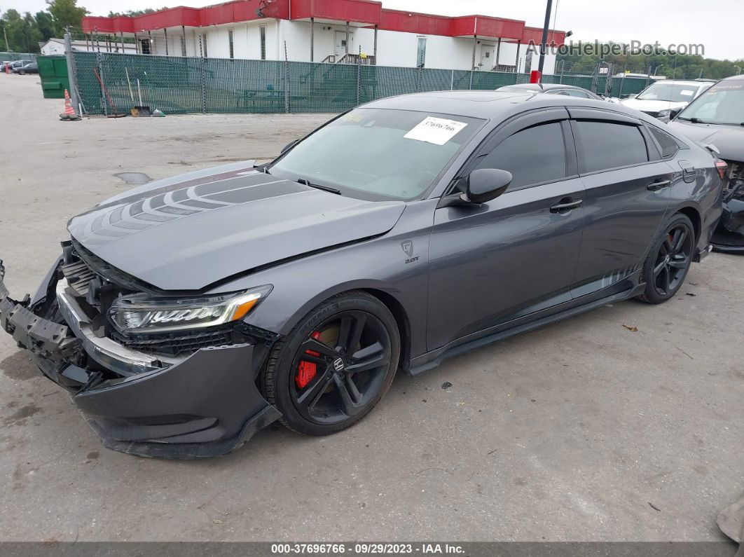 2018 Honda Accord Sedan Sport 2.0t Gray vin: 1HGCV2F36JA026580