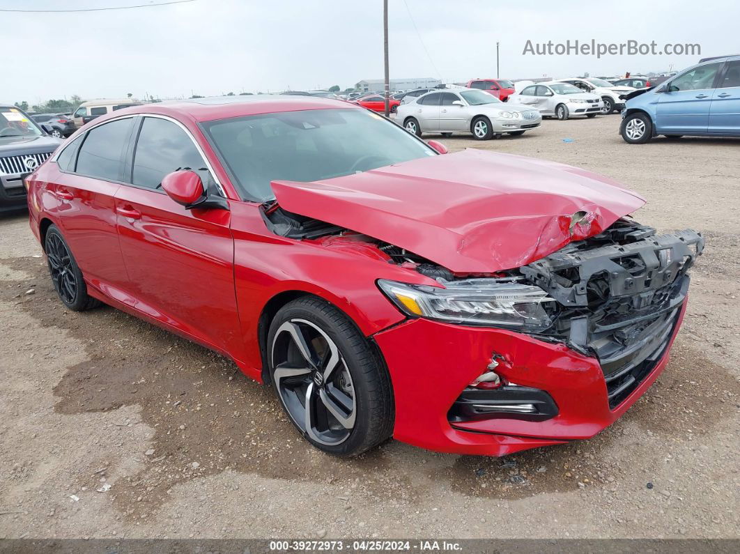 2019 Honda Accord Sport 2.0t Red vin: 1HGCV2F36KA032672