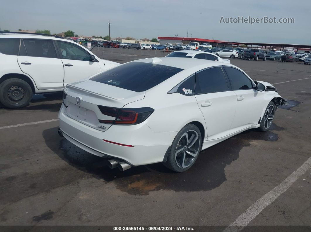 2019 Honda Accord Sport 2.0t Белый vin: 1HGCV2F36KA036060