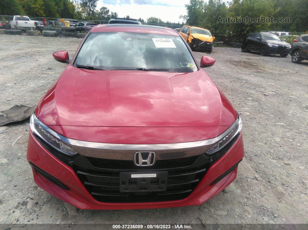 2018 Honda Accord Sedan Sport 2.0t Red vin: 1HGCV2F37JA039273