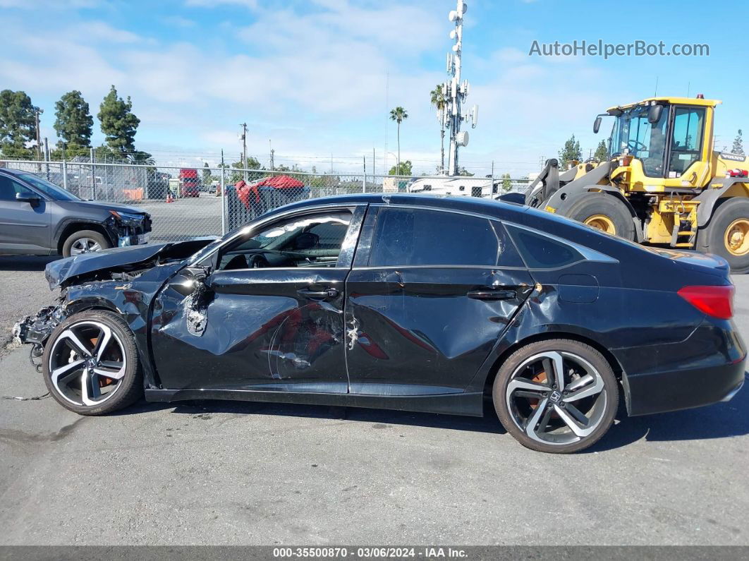 2018 Honda Accord Sport 2.0t Black vin: 1HGCV2F37JA047261