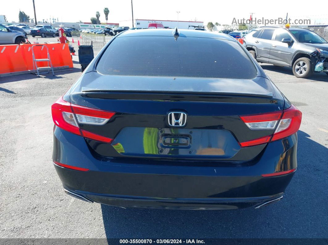 2018 Honda Accord Sport 2.0t Black vin: 1HGCV2F37JA047261