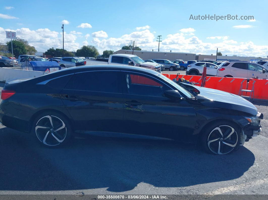 2018 Honda Accord Sport 2.0t Black vin: 1HGCV2F37JA047261