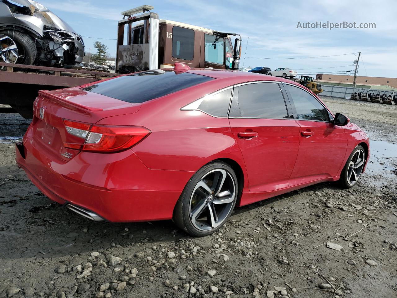 2019 Honda Accord Sport Red vin: 1HGCV2F37KA007439