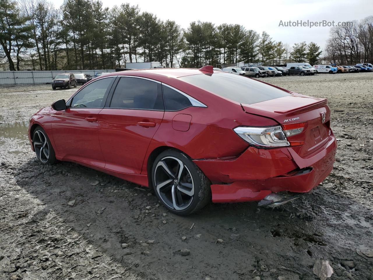 2019 Honda Accord Sport Red vin: 1HGCV2F37KA007439