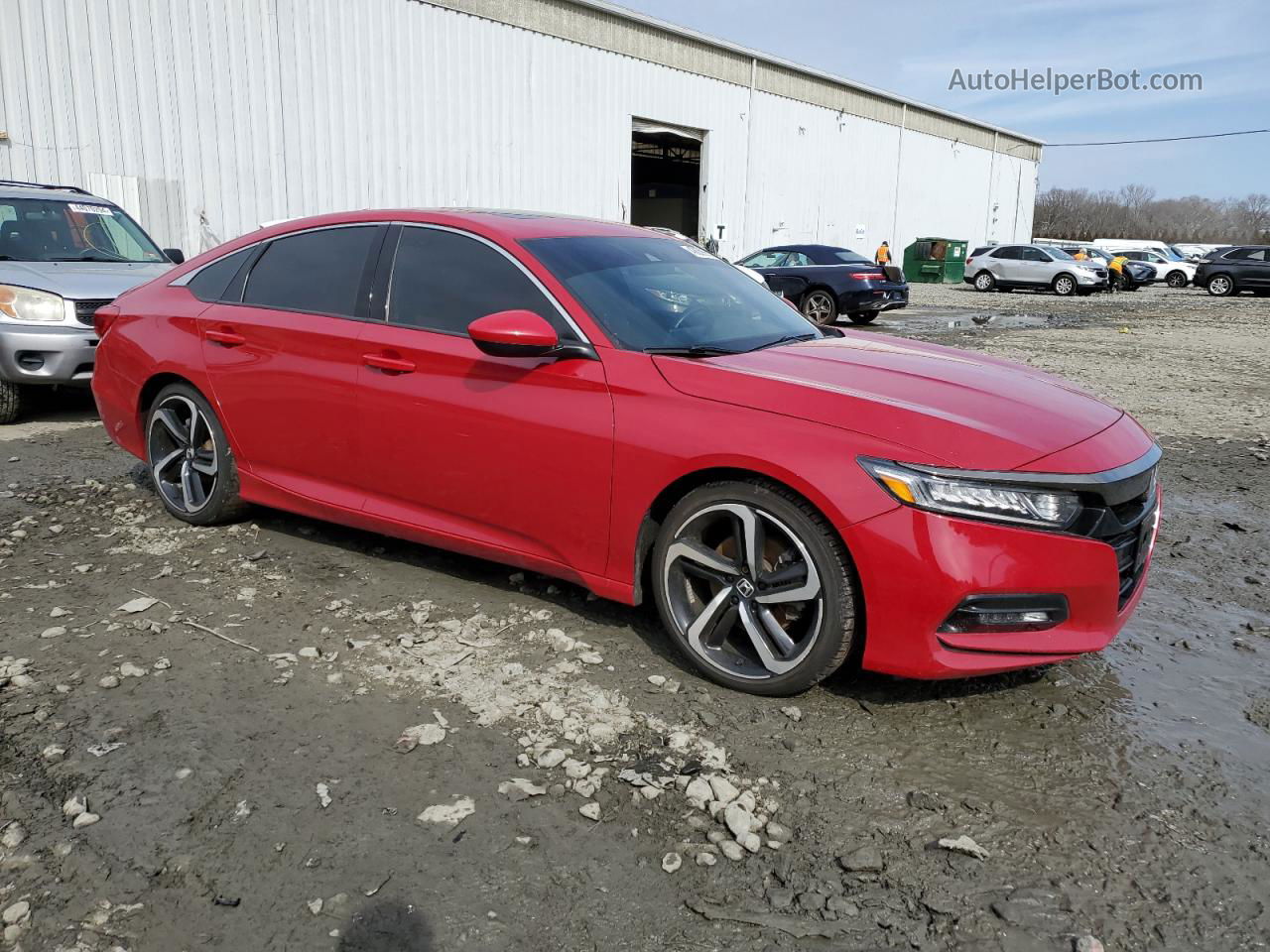 2019 Honda Accord Sport Red vin: 1HGCV2F37KA007439