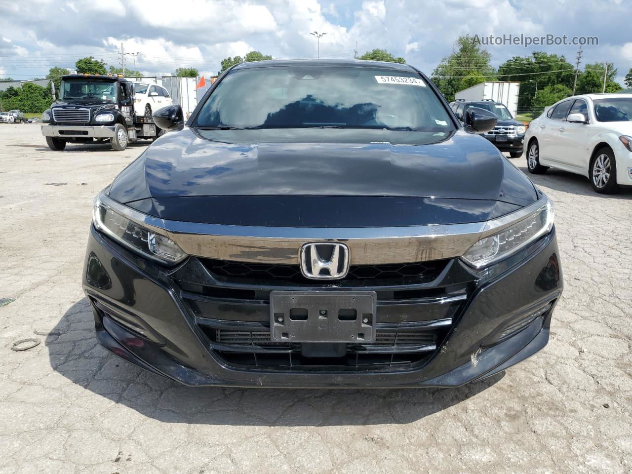 2019 Honda Accord Sport Черный vin: 1HGCV2F37KA014116