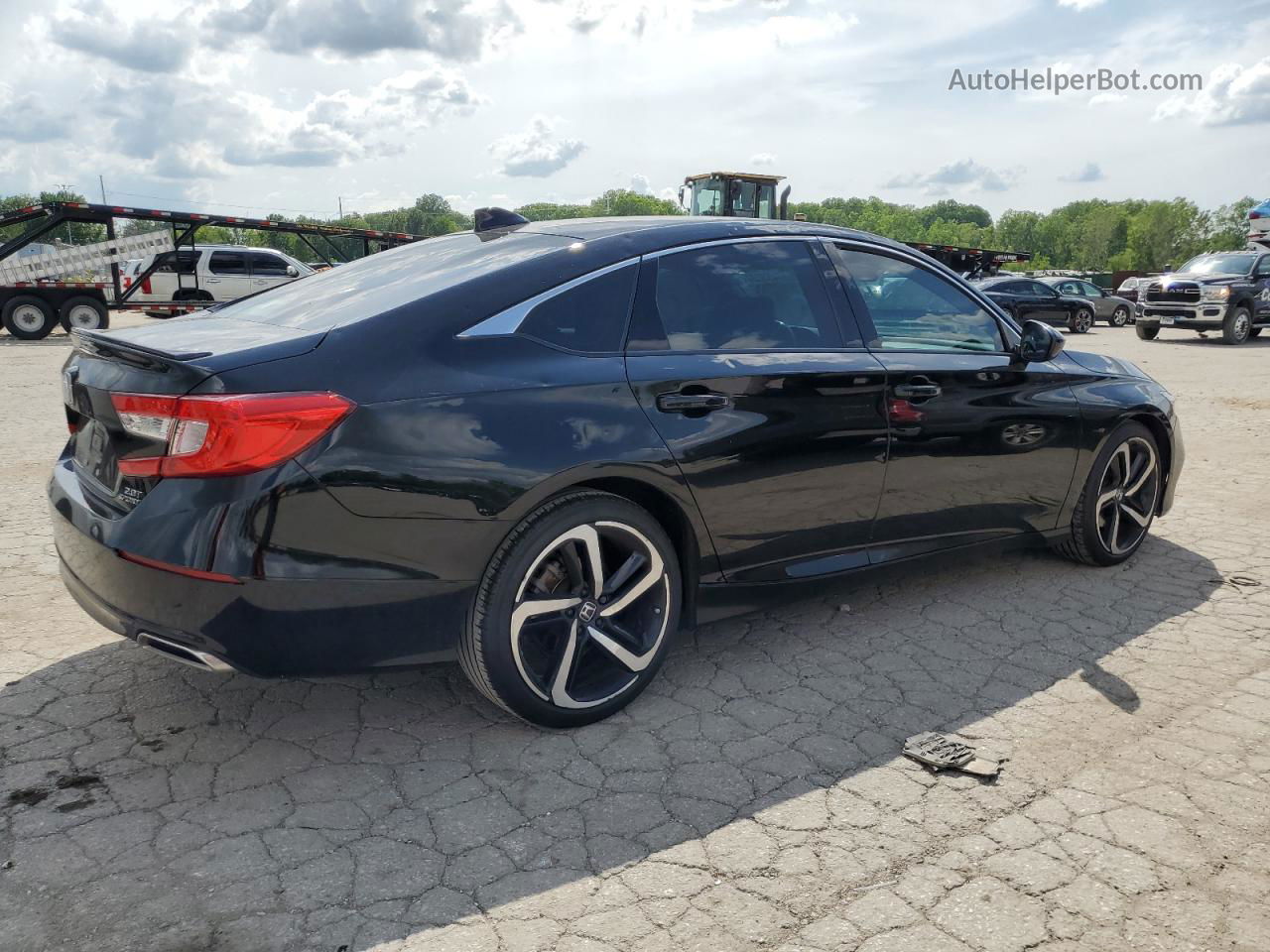 2019 Honda Accord Sport Черный vin: 1HGCV2F37KA014116