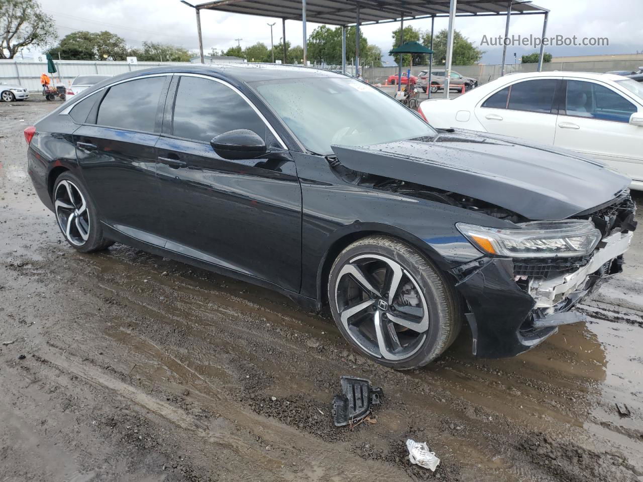 2019 Honda Accord Sport Black vin: 1HGCV2F37KA018487