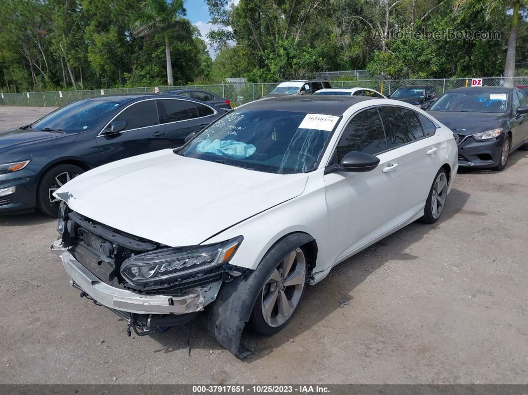 2019 Honda Accord Sport 2.0t White vin: 1HGCV2F37KA019509