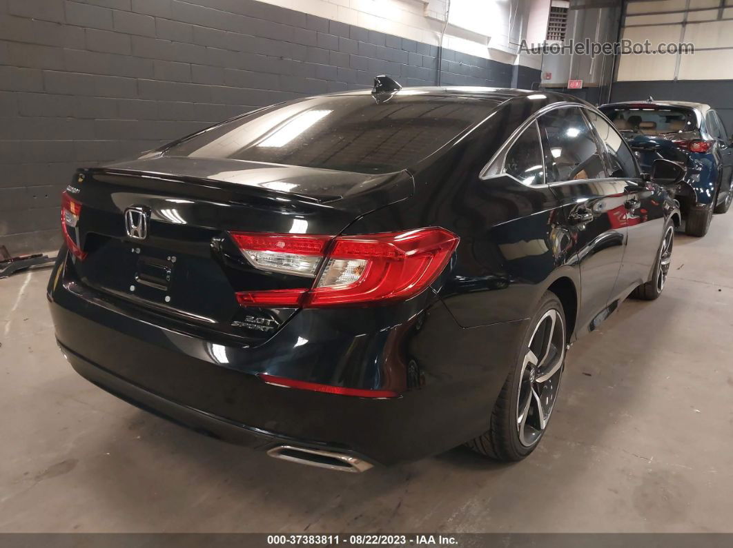 2019 Honda Accord Sedan Sport 2.0t Black vin: 1HGCV2F37KA030347