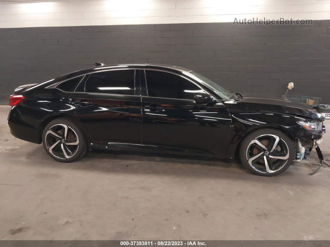 2019 Honda Accord Sedan Sport 2.0t Black vin: 1HGCV2F37KA030347