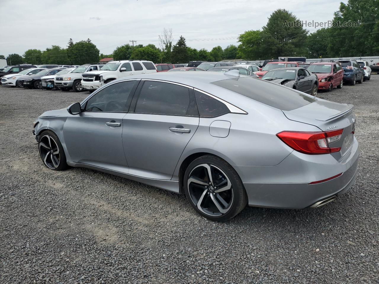 2020 Honda Accord Sport Silver vin: 1HGCV2F37LA018278