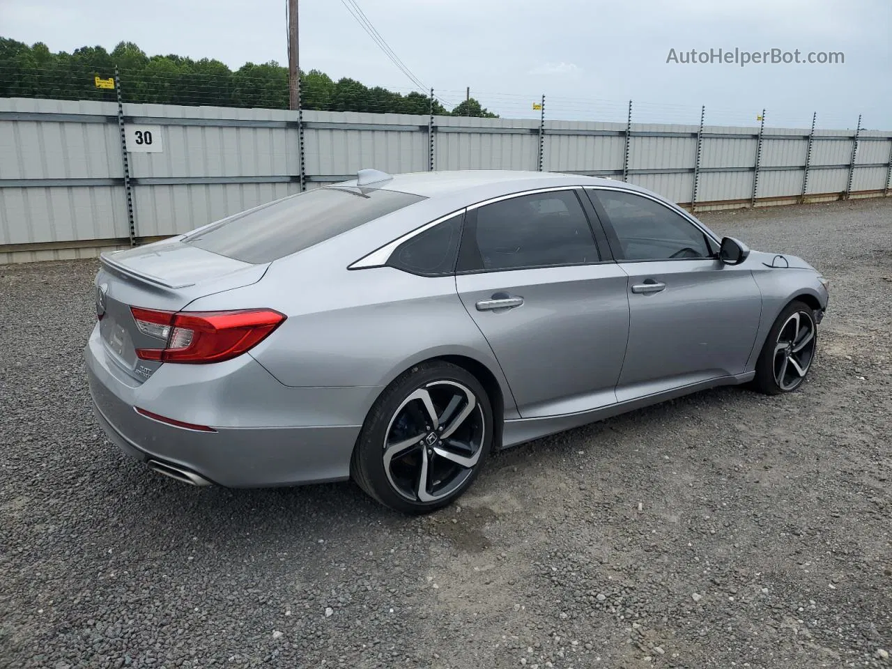 2020 Honda Accord Sport Silver vin: 1HGCV2F37LA018278