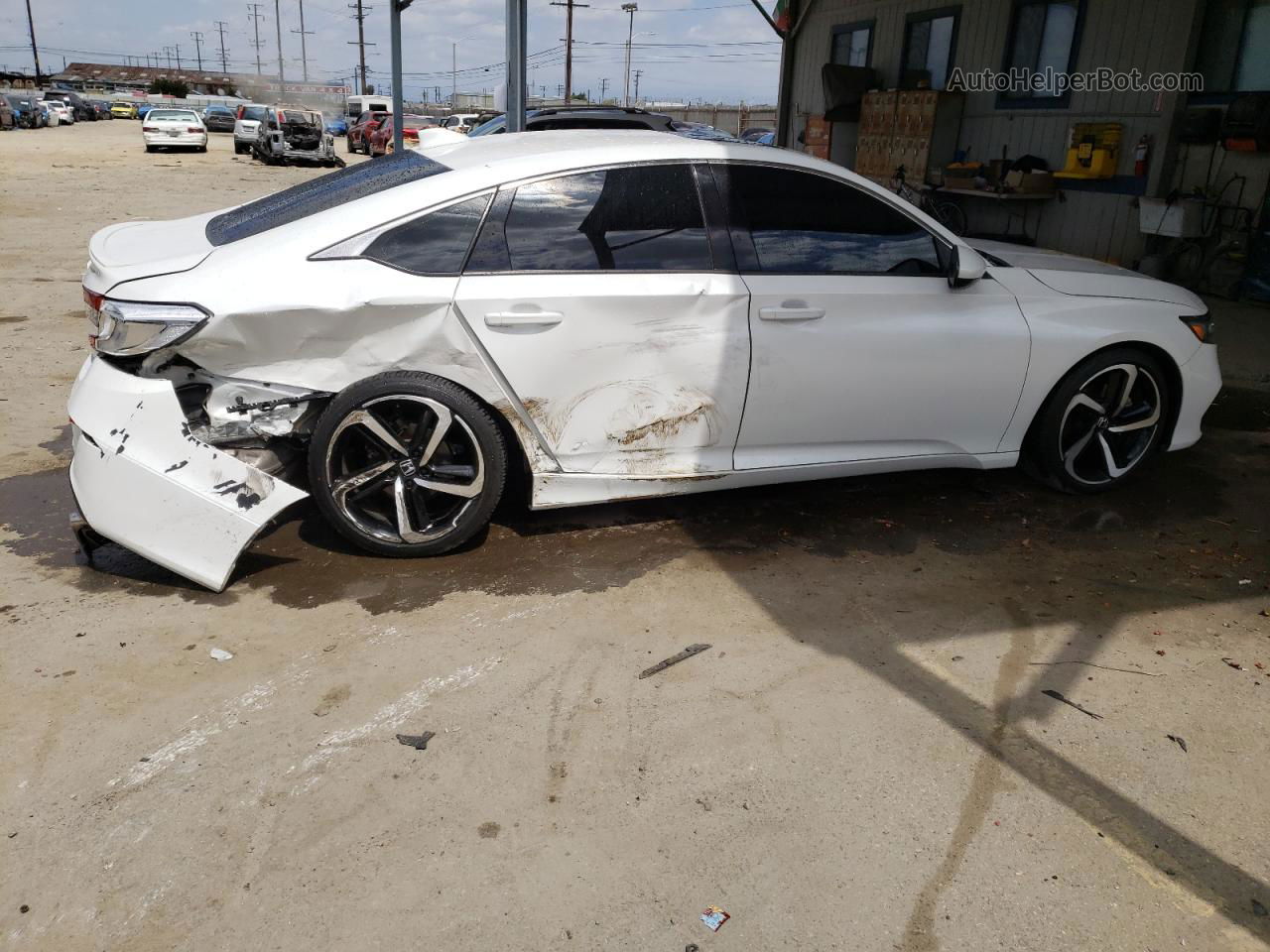 2018 Honda Accord Sport White vin: 1HGCV2F38JA046510