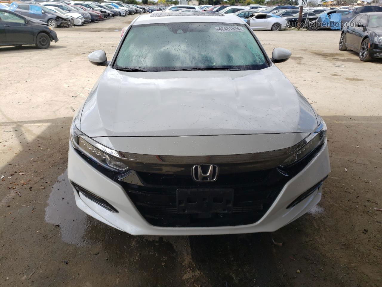 2018 Honda Accord Sport White vin: 1HGCV2F38JA046510