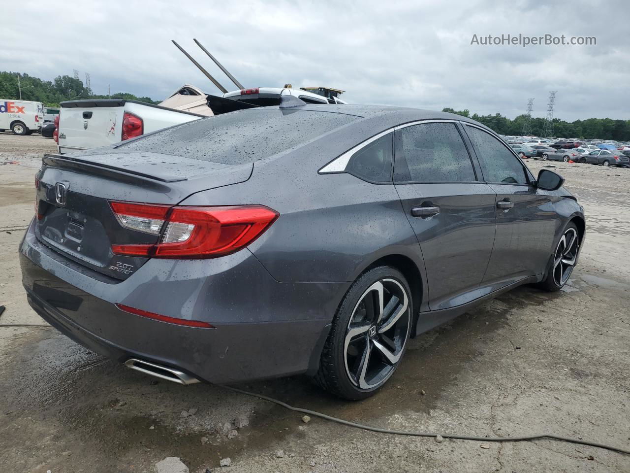 2019 Honda Accord Sport Gray vin: 1HGCV2F38KA002833