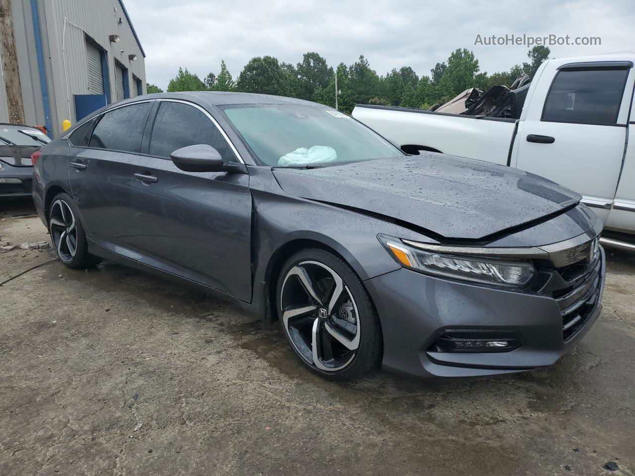 2019 Honda Accord Sport Gray vin: 1HGCV2F38KA002833