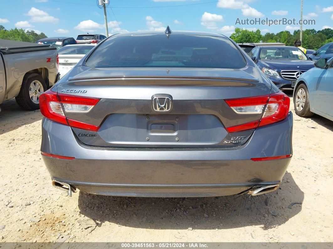 2020 Honda Accord Sport 2.0t Gray vin: 1HGCV2F38LA023697