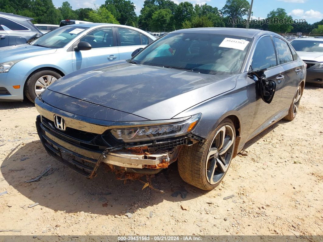 2020 Honda Accord Sport 2.0t Gray vin: 1HGCV2F38LA023697