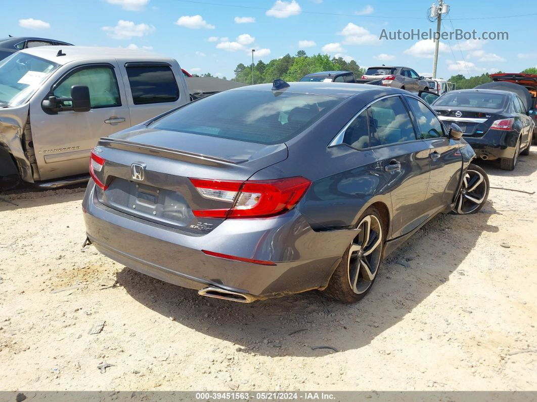 2020 Honda Accord Sport 2.0t Gray vin: 1HGCV2F38LA023697