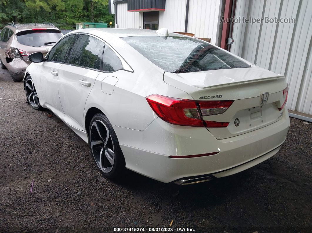 2018 Honda Accord Sedan Sport 2.0t White vin: 1HGCV2F39JA015041