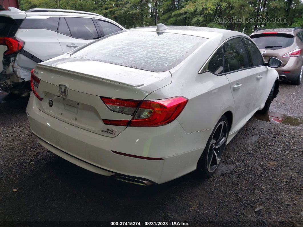 2018 Honda Accord Sedan Sport 2.0t White vin: 1HGCV2F39JA015041