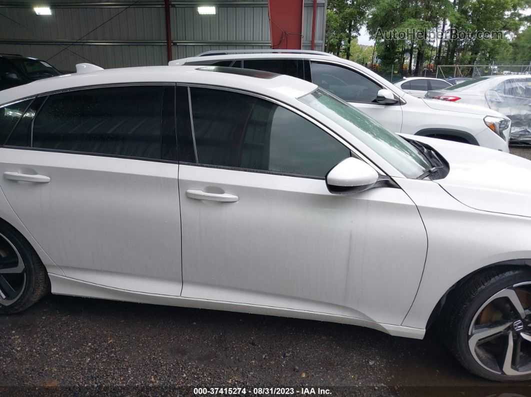 2018 Honda Accord Sedan Sport 2.0t White vin: 1HGCV2F39JA015041