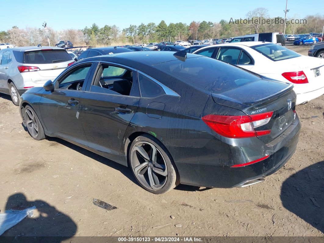 2018 Honda Accord Sport 2.0t Black vin: 1HGCV2F39JA029280