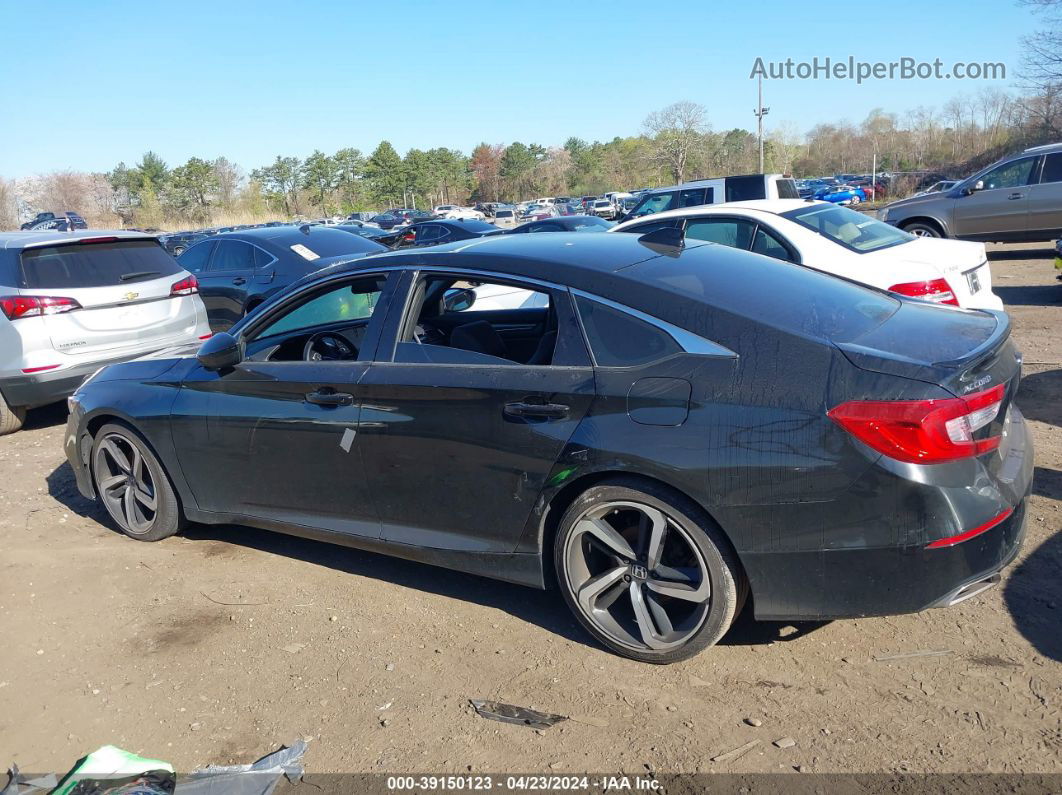 2018 Honda Accord Sport 2.0t Black vin: 1HGCV2F39JA029280