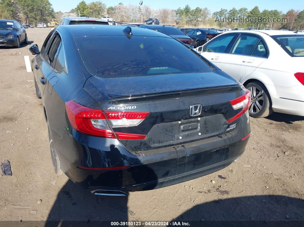 2018 Honda Accord Sport 2.0t Black vin: 1HGCV2F39JA029280