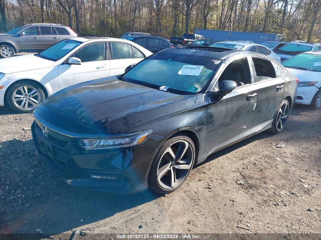 2018 Honda Accord Sport 2.0t Black vin: 1HGCV2F39JA029280