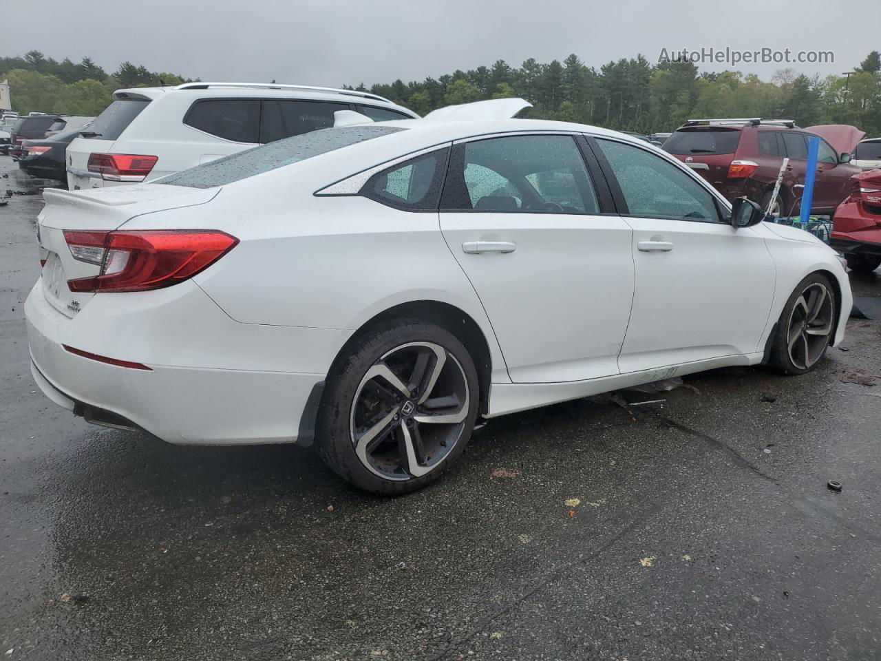 2020 Honda Accord Sport White vin: 1HGCV2F39LA007041