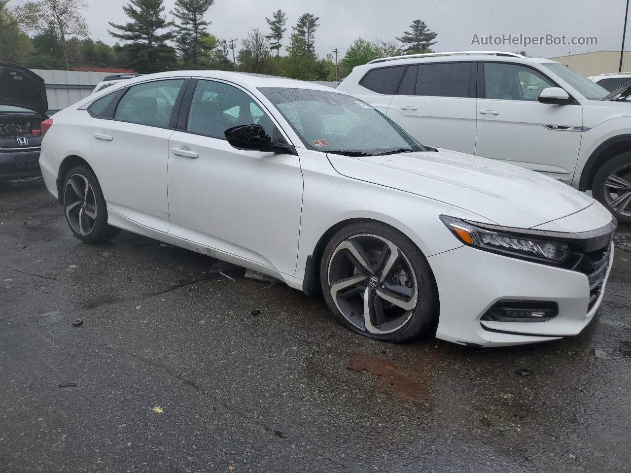 2020 Honda Accord Sport White vin: 1HGCV2F39LA007041