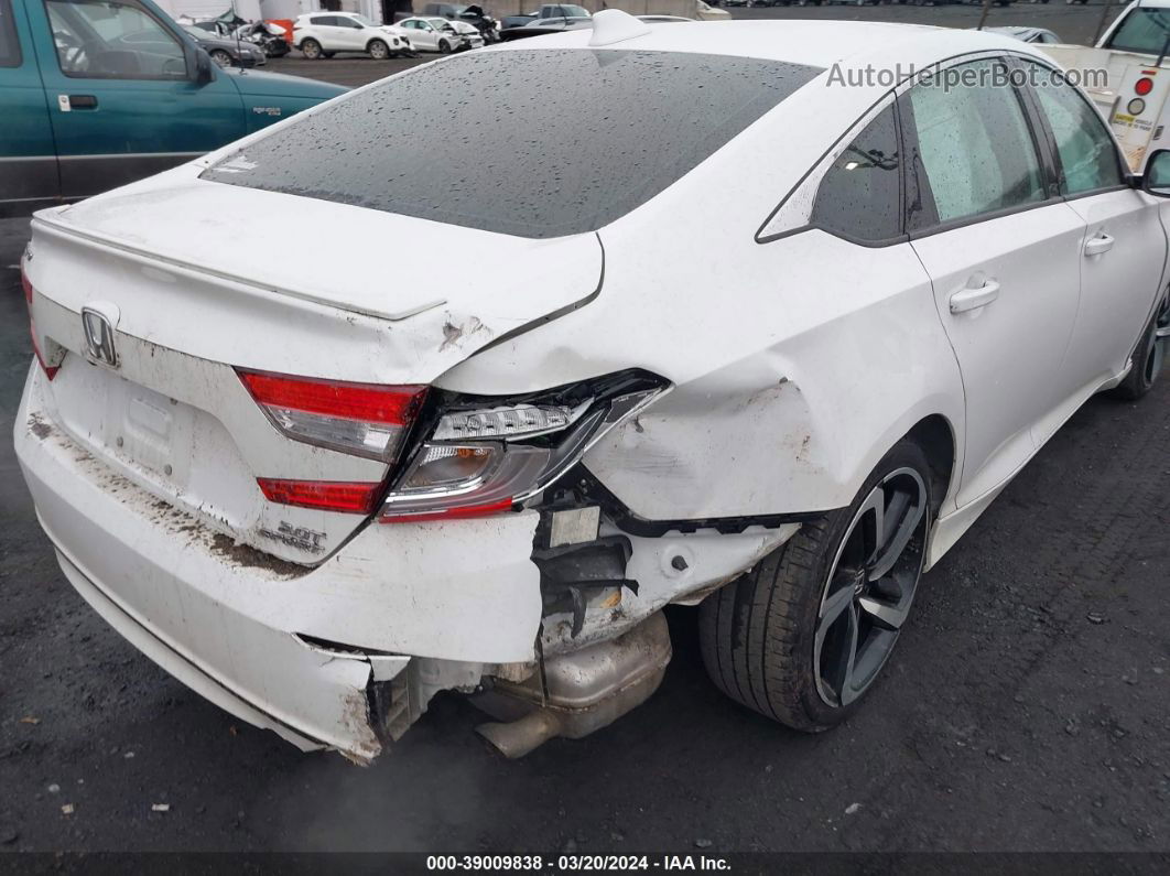 2020 Honda Accord Sport 2.0t White vin: 1HGCV2F39LA013809