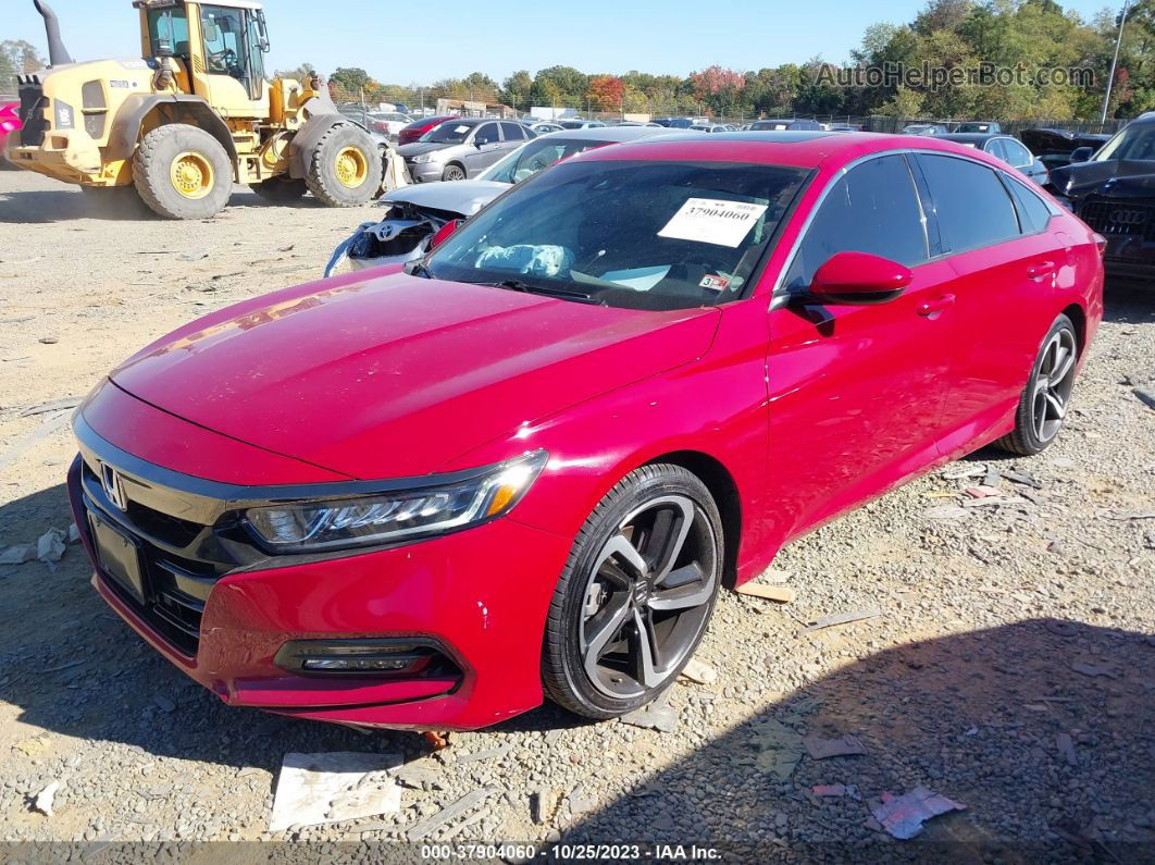 2020 Honda Accord Sport 2.0t Red vin: 1HGCV2F39LA021229