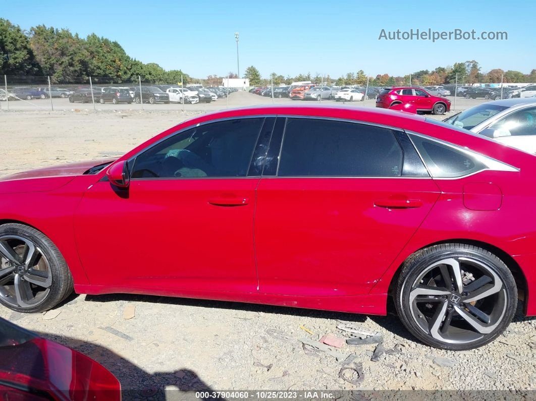 2020 Honda Accord Sport 2.0t Red vin: 1HGCV2F39LA021229