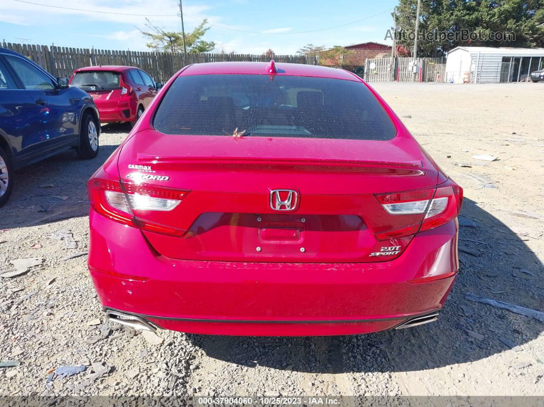 2020 Honda Accord Sport 2.0t Red vin: 1HGCV2F39LA021229