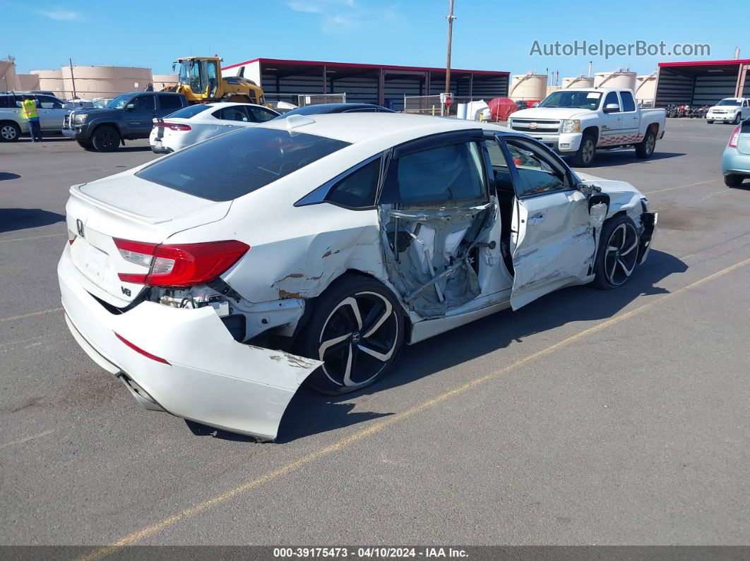 2019 Honda Accord Sport 2.0t White vin: 1HGCV2F3XKA000131