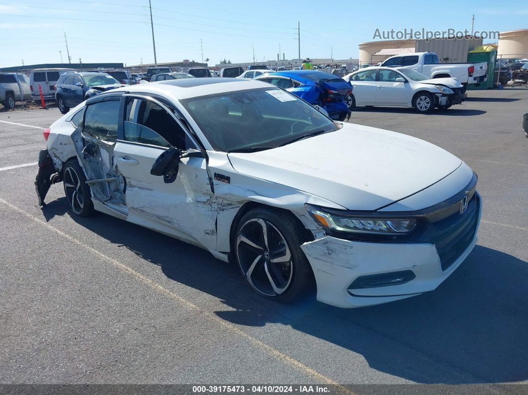 2019 Honda Accord Sport 2.0t White vin: 1HGCV2F3XKA000131